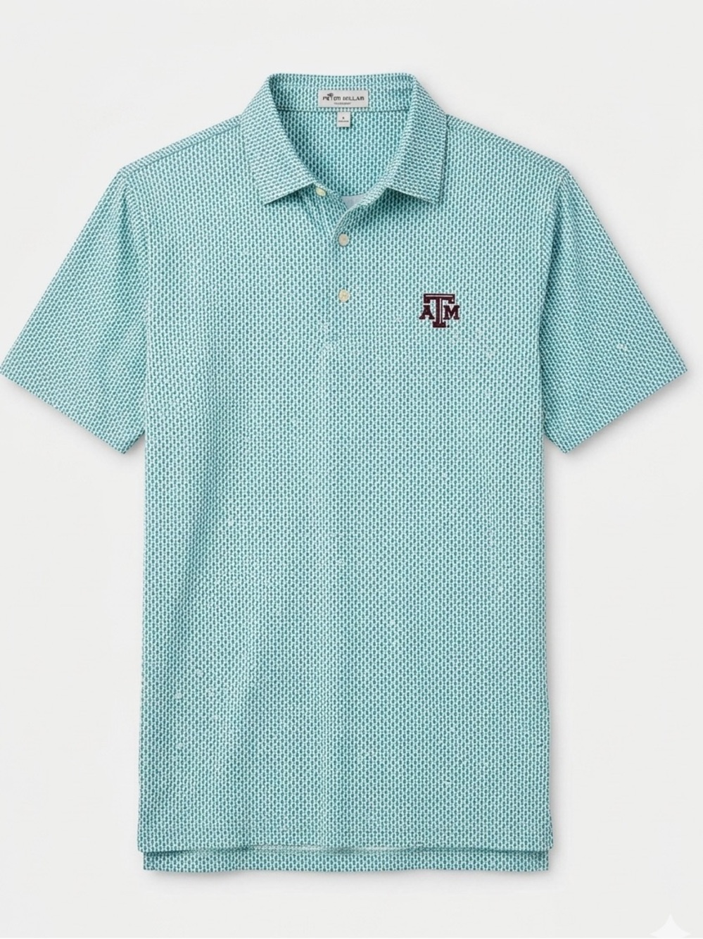 Peter Millar Texas A&M Aggies Golf Shirt martini glass print size Large